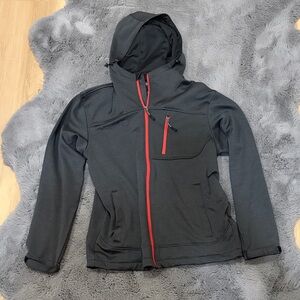 Free Country Black Jacket with Red Accents